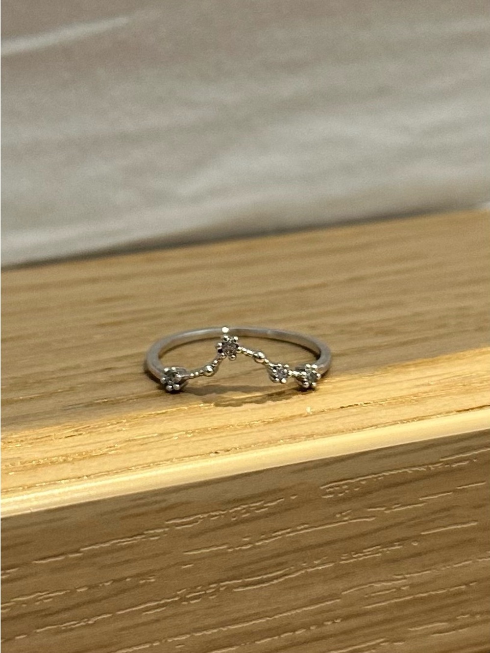 Delicate Silver Floral Cluster/Constellation Ring - Women Jewelry